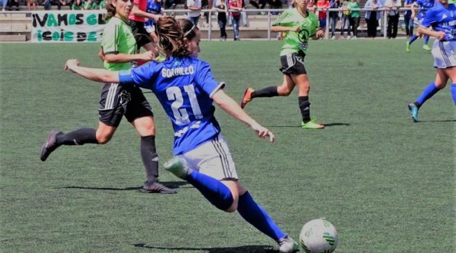Alba Gordillo, en su anterior etapa en el Real Oviedo Femenino (Foto: Real Oviedo Femenino).