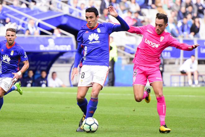 Ramón Folch, en un partido con el Real Oviedo.