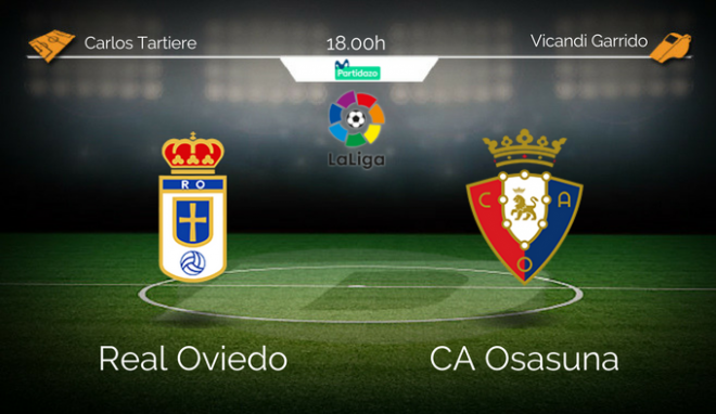 Real Oviedo - Osasuna. Carlos Tartiere 18:00.