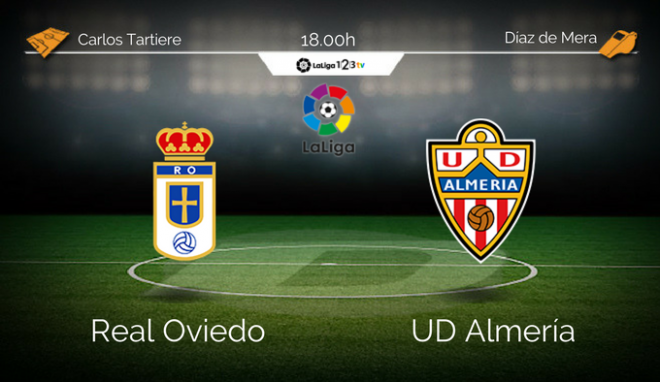 Real Oviedo - Almería, sábado 18:00. Carlos Tartiere.