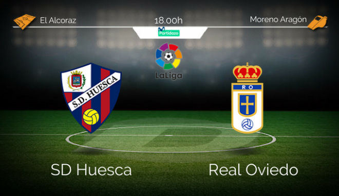Huesca - Real Oviedo. 18:00 El Alcoraz.