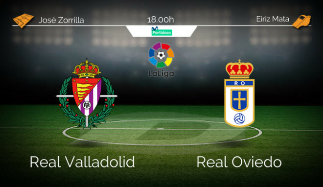 Valladolid - Real Oviedo. Estadio José Zorrilla 18:00.