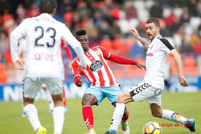 El Albacete, en un lance del último partido a domicilio (Foto: LaLiga).