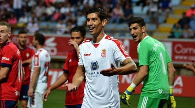 Yeray, en un partido de esta temporada.