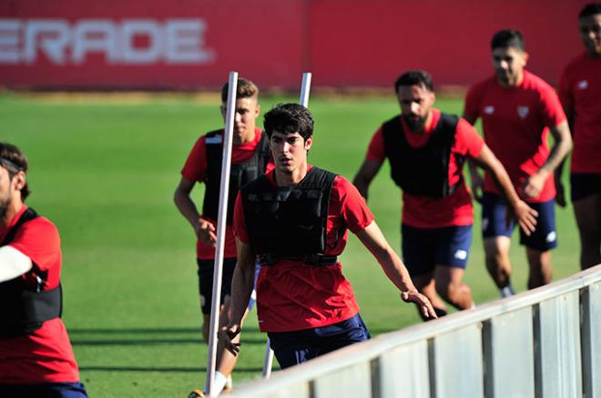 Cárlos Fernández, en un entrenamiento (Foto: Kiko Hurtado).