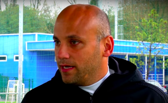 Javier Rozada, durante la entrevista en la Ciudad Deportiva.