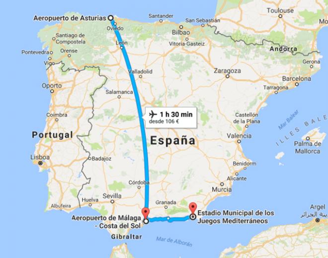 El Oviedo cruzará la península hasta Almería.