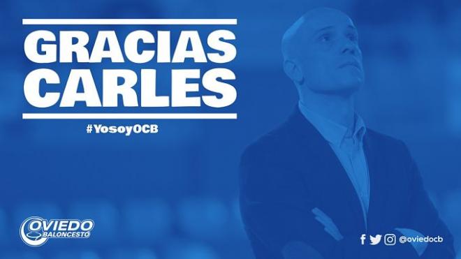 Carles Marco no seguirá al frente del Unión Financiera Baloncesto Oviedo.