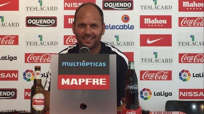 José Alberto López, en sala de prensa.