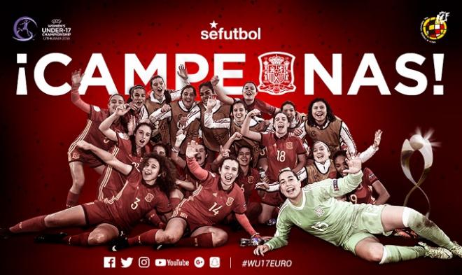 La Selección sub-17 femenina se proclama campeona de Europa.