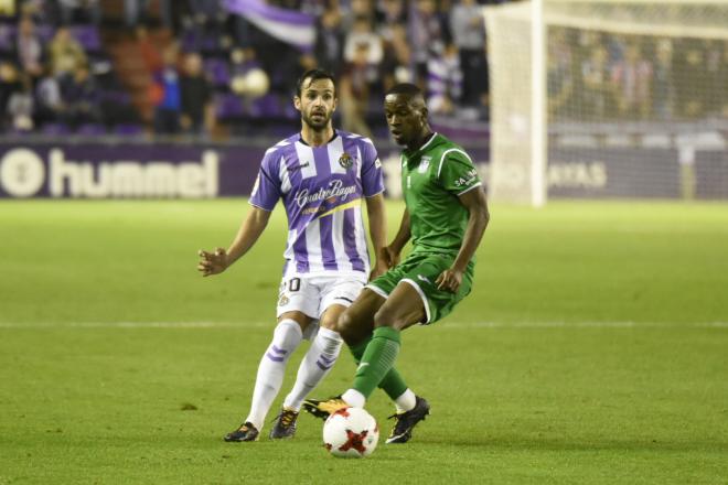 Guitián, ante el Leganés (Foto: DMQ Valladolid).