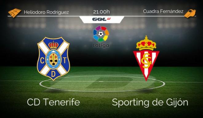 El Sporting visita al CD Tenerife en la jornada 40 de LaLiga 1,2,3.