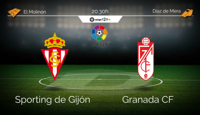 El Sporting recibe al Granada en la jornada 41 de LaLiga 1,2,3.