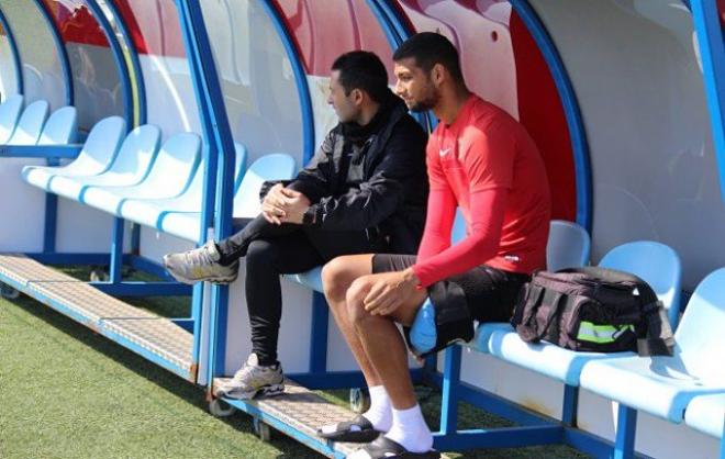 Joaquín, en una sesión del Almería (Foto: UDA).