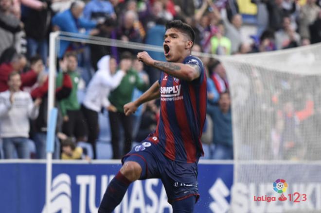 'Cucho' celebra su gol ante el Granada (Foto: LaLiga).