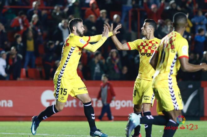 El Nástic celebra un gol de la pasada jornada (Foto: LaLiga).