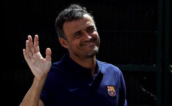 Luis Enrique, entrenador del Barcelona.