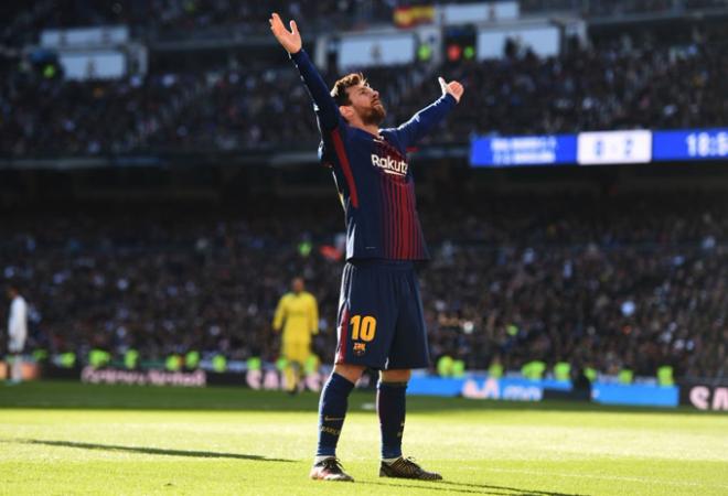 Messi en el segundo gol.
