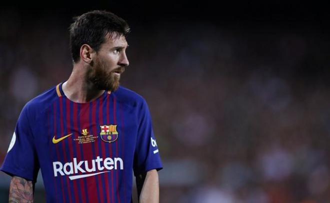 Messi, durante un encuentro.