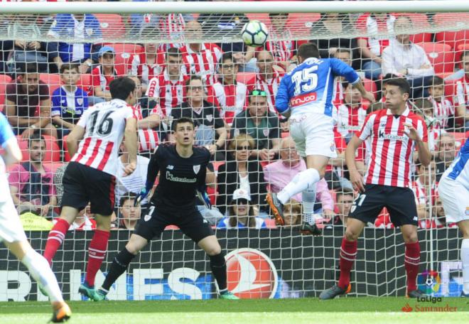 El gol de David López en San Mamés (Foto: LaLiga).