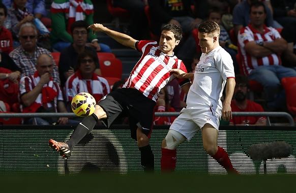 Etxeita cuajó un excelente partido ante el Sevilla. FOTO:athletic