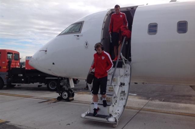 Muniain y Gurpegi tomarán dos aviones distintos. FOTO:athletic