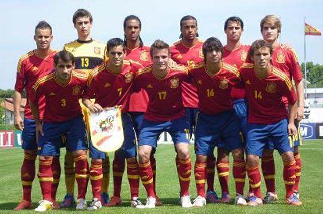 Ramalho y Kepa con la selección de España sub 19 que se proclamó campeona de Europa de 2012.