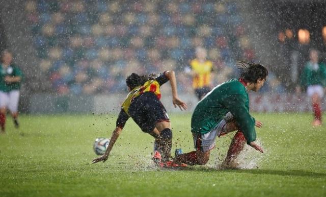 La lluvia fue la gran protagonista.