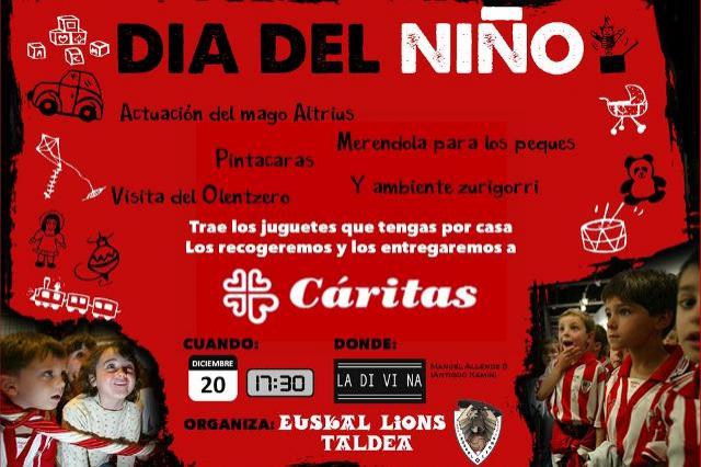 El Día de Niño de Euskal Lions será el 20 de diciembre.