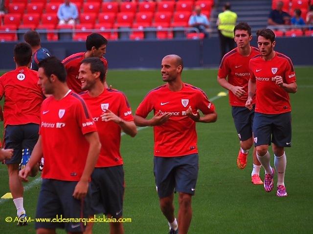 Mikel Rico en un entrenamiento.