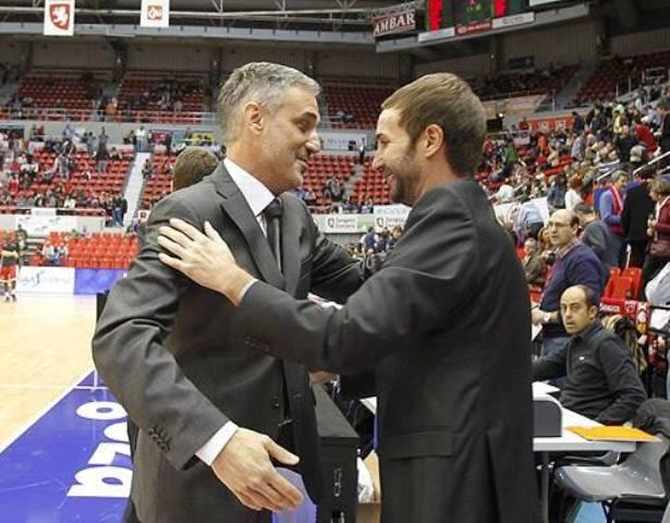 Abós y Sito Alonso juntos en la cancha.