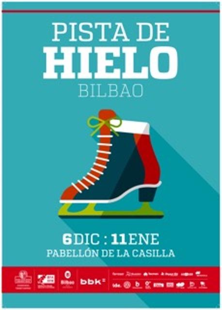 Patinaje sobre hielo esta Navidad.