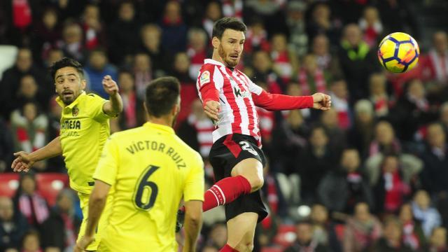 Aduriz marcó el gol del empate 1-1 ante el Villarreal en San Mamés la pasada temporada (Foto: LaLiga Santander).