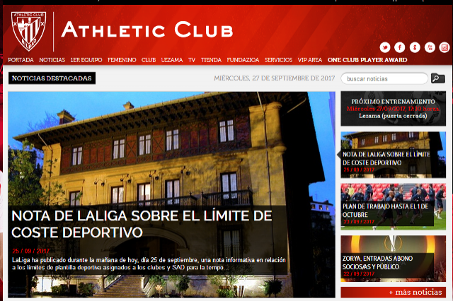 'Athletic Denontzat' quiere que la web del Athletic sea un vehículo de comunicación con el club.