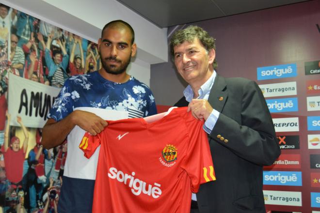 Fali, en su presentación como jugador del Nástic.