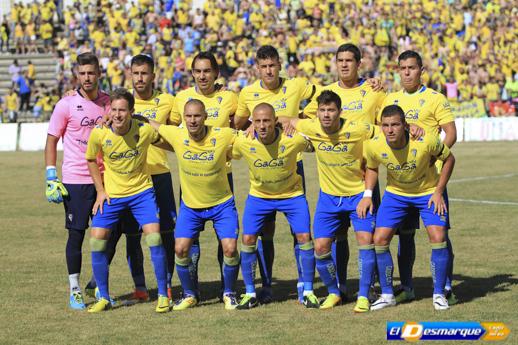 Once inicial del Cádiz. Foto: Jesús M. López.