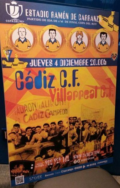 El cartel de la cita copera ante el Villarreal CF.