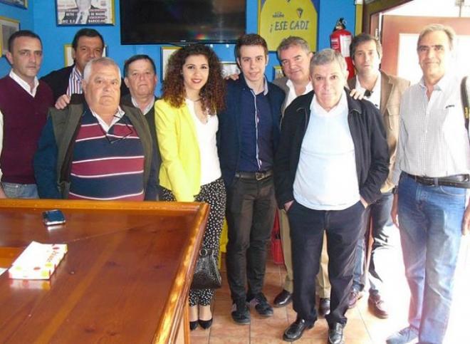 La jornada comenzó con la visita de Manuel Vizcaíno (Foto: cadizcf.com).