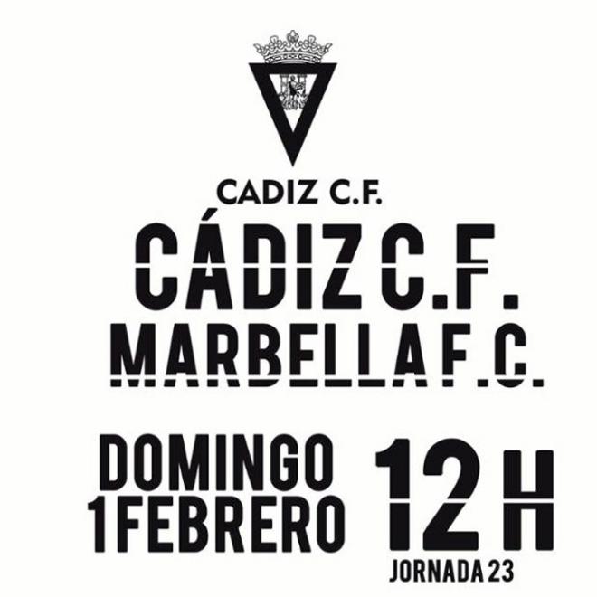 Ya ha salido el horario del Cádiz-Marbella.