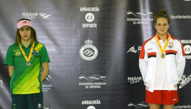 Andrea Melendo y Carmen Balbuena, dos de las medallistas andaluzas.