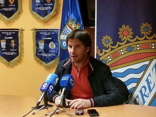 Jesús Mendoza, entrenador del Xerez CD.