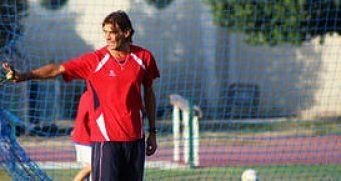 Dani Pendín durante un entrenamiento.