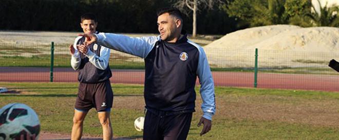 El xerecista en un entrenamiento.