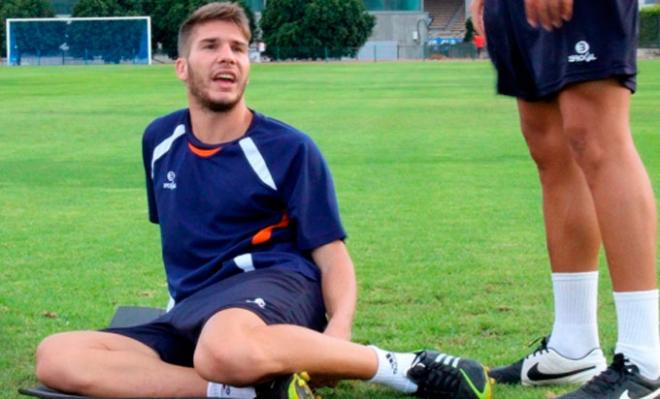 Lolo Garrido, en un entrenamiento.