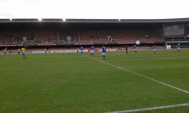 El césped de Chapín no estará en buen estado el domingo. (FOTO: xerezdeportivofc.com)