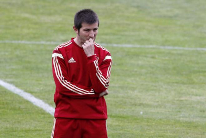 El seleccionador sub 21 en un entrenamiento.