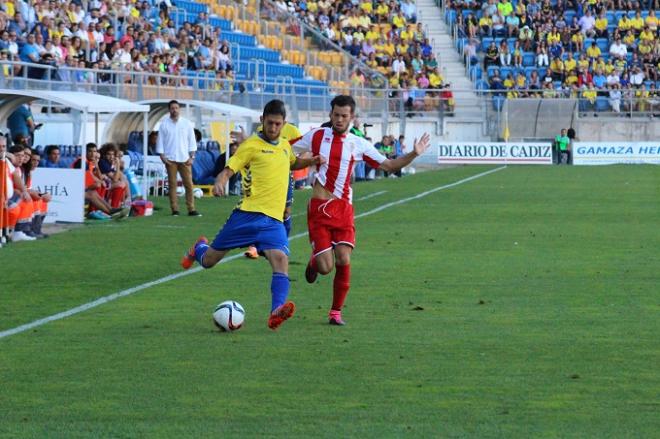 Machado, en un partido contra el Algeciras.