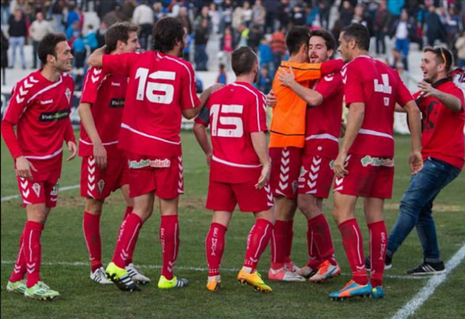 Imagen del último partido del Murcia.