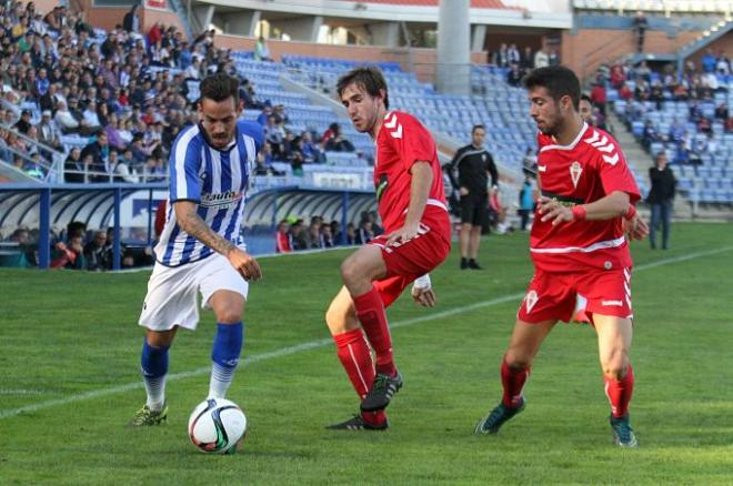 Imagen del partido en el Nuevo Colombino. (Foto: Alberto Domínguez).