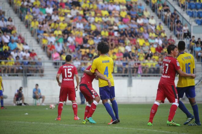 Aridane, en el partido contra el Getafe.